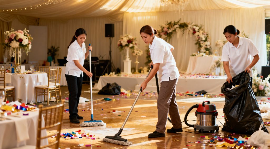 Nettoyage après mariage en Île-de-France – KLIN GROUPE
